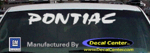 DC07120 Pontiac Decal w/Arrowhead