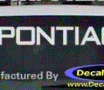 DC07121 Pontiac Decal w/Arrowhead
