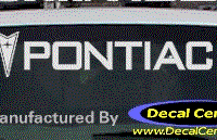 DC07121 Pontiac Decal w/Arrowhead 