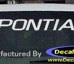 DC07122 Pontiac Decal w/Arrowhead