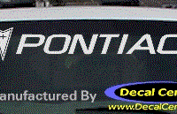 DC07122 Pontiac Decal w/Arrowhead 