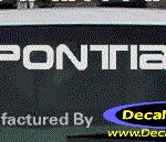 DC07123 Pontiac Decal w/Arrowhead