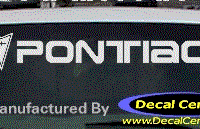 DC07123 Pontiac Decal w/Arrowhead 