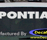 DC07124 Pontiac Decal w/Arrowhead