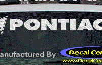 DC07124 Pontiac Decal w/Arrowhead 