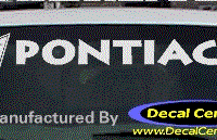DC07125 Pontiac Decal w/Arrowhead 