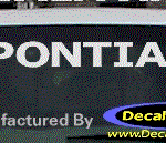 DC07126 Pontiac Decal w/Arrowhead