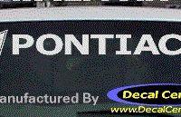 DC07126 Pontiac Decal w/Arrowhead 