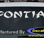 DC07127 Pontiac Decal w/Arrowhead