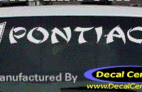 DC07127 Pontiac Decal w/Arrowhead 