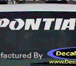 DC07128 Pontiac Decal w/Arrowhead