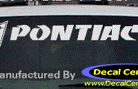DC07128 Pontiac Decal w/Arrowhead 
