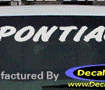 DC07129 Pontiac Decal w/Arrowhead