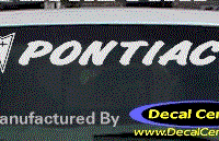 DC07129 Pontiac Decal w/Arrowhead 