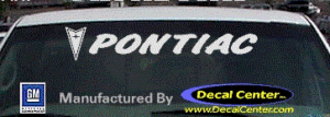 DC07129 Pontiac Decal w/Arrowhead