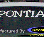 DC07130 Pontiac Decal w/Arrowhead