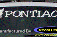 DC07130 Pontiac Decal w/Arrowhead 
