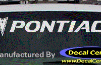 DC07131 Pontiac Decal w/Arrowhead 