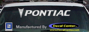 DC07131 Pontiac Decal w/Arrowhead