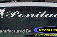 DC07132 Pontiac Decal w/Arrowhead 