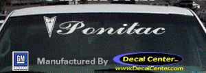 DC07132 Pontiac Decal w/Arrowhead