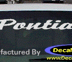 DC07133 Pontiac Decal w/Arrowhead