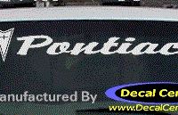 DC07133 Pontiac Decal w/Arrowhead 