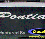 DC07134 Pontiac Decal w/Arrowhead