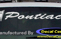 DC07134 Pontiac Decal w/Arrowhead 