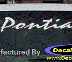 DC07135 Pontiac Decal w/Arrowhead