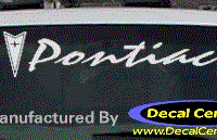 DC07135 Pontiac Decal w/Arrowhead 