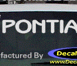 DC07136 Pontiac Decal w/Arrowhead