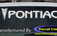 DC07136 Pontiac Decal w/Arrowhead 