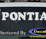 DC07137 Pontiac Decal w/Arrowhead