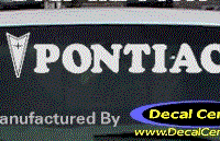 DC07137 Pontiac Decal w/Arrowhead 