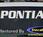 DC07139 Pontiac Decal w/Arrowhead