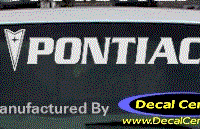 DC07139 Pontiac Decal w/Arrowhead 