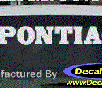 DC07140 Pontiac Decal w/Arrowhead