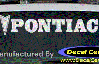 DC07140 Pontiac Decal w/Arrowhead 