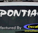 DC07141 Pontiac Decal w/Arrowhead