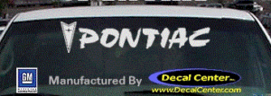 DC07141 Pontiac Decal w/Arrowhead
