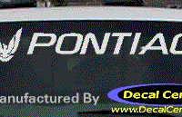 DC07143 Pontiac Decal w/Symbol 