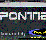 DC07144 Pontiac Decal w/Symbol