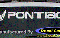 DC07144 Pontiac Decal w/Symbol 