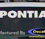 DC07145 Pontiac Decal w/Symbol