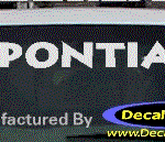 DC07146 Pontiac Decal w/Symbol