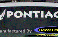 DC07146 Pontiac Decal w/Symbol 