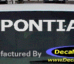 DC07147 Pontiac Decal w/Symbol