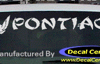 DC07148 Pontiac Decal w/Symbol 