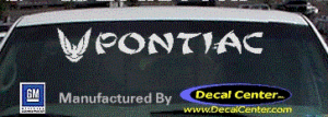 DC07148 Pontiac Decal w/Symbol